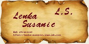 Lenka Susanić vizit kartica